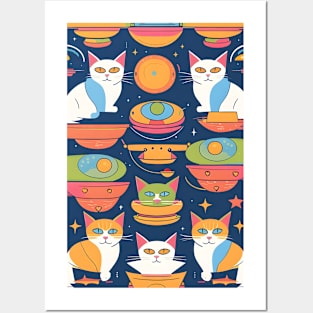 White Cats UFO Posters and Art